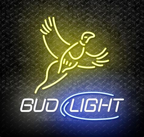 Yellow Busch Light Pheasant Neon Sign For Sale Neonstation