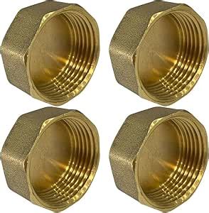 Amazon Jutagoss 4 PCS Brass Pipe Nut Cap 1 Inch Female Thread