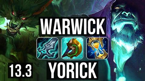 Warwick Vs Yorick Top Rank 3 Warwick 7 Solo Kills Kr Grandmaster