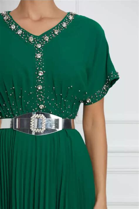 Rochie Verde Eleganta De Vara Din Voal Rochii Voal