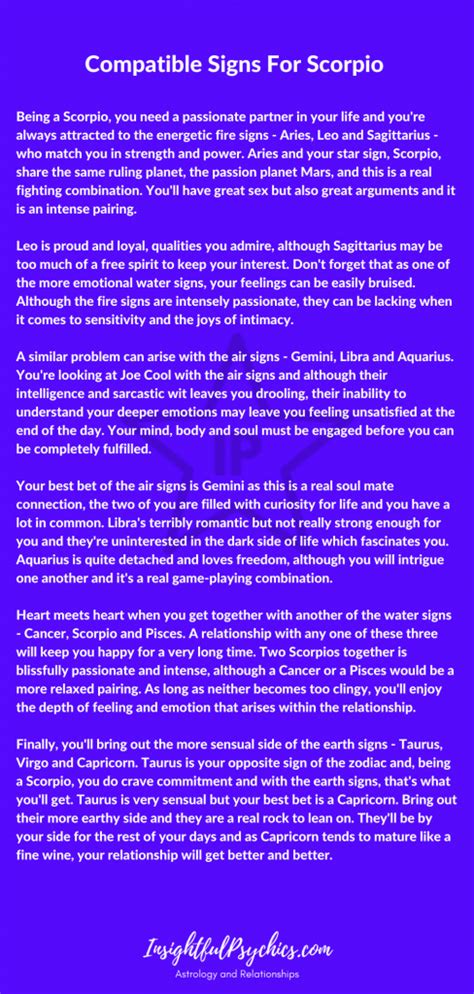 Scorpio Compatibility Who Do You Match Up With In Dating Sex And Friendship