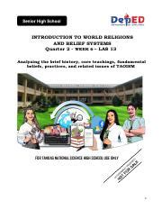 Iwrbs Las Melc Q Taoism Pdf Introduction To World Religions