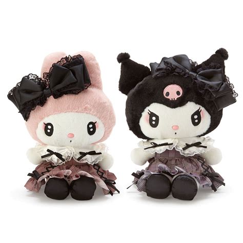 Japan Sanrio My Melody Kuromi Plush Doll Soft Toy Secret Melo Kuro