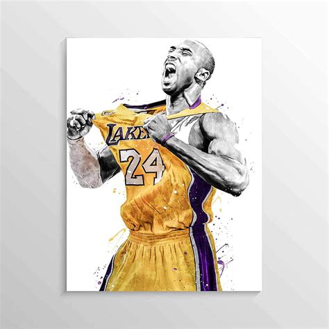 Kobe Bryant Print Kobe Bryant Poster Los Angeles Lakers Poster