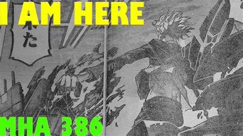 MY HERO ACADEMIA Chapter 386 SPOILERS LEAKS RAW SCANS ALL MIGHT