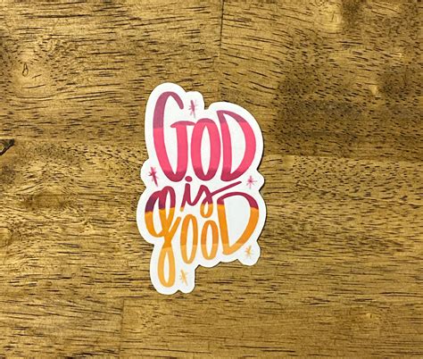 God is Good Sticker Bible Stickers Christian Stickers Faith | Etsy