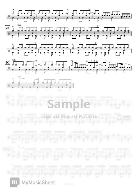 Green Day Basket Case Sheets By Cookai S J Pop Drum Sheet Music