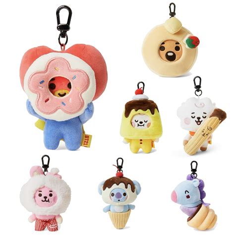 Noyal Cm Bts Kpop Plush Keychain Doll Bt Tata Shooky Shooky Mang Rj