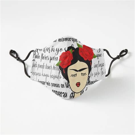 Mascarilla Frida Dibujo Y Sus Frases De Bluemango Frida Dibujo