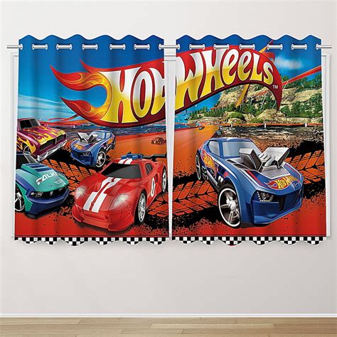 Cortina Decorativa Infantil Hot Wheels Elo Produtos Especiais