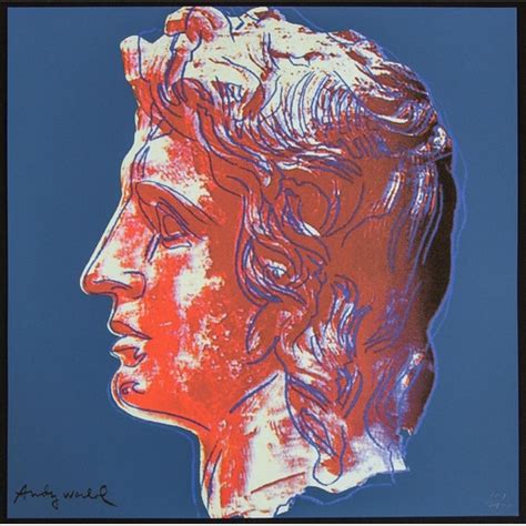 Andy Warhol After Alexander The Great Size 60 X 60 Cm Lithography