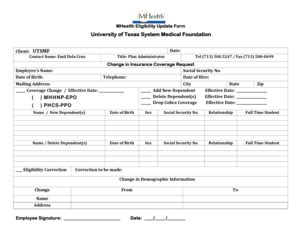 Fillable Online Med Uth Tmc MHealth Eligibility Update Formdoc Med