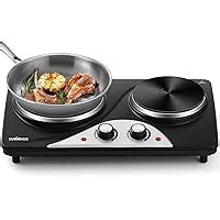Russell Hobbs Double Hot Plate Electric Stainless Steel Hob Cast