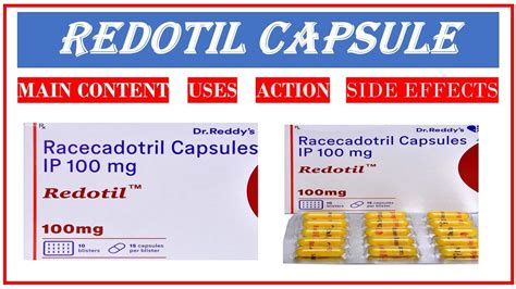 Introduction To Redotil Tablet Main Content Uses Action Side