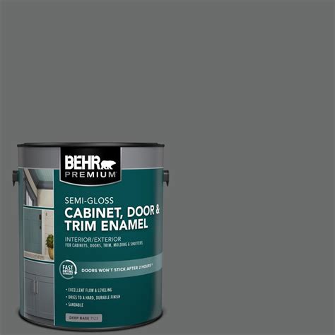 BEHR PREMIUM 1 Gal 770F 5 Dark Ash Semi Gloss Enamel Interior