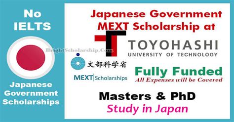 Toyohashi University Of Technology Mext Scholarship In Japan