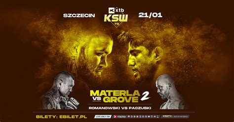 Micha Materla Kontra Kendall Grove W Walce Wieczoru Xtb Ksw