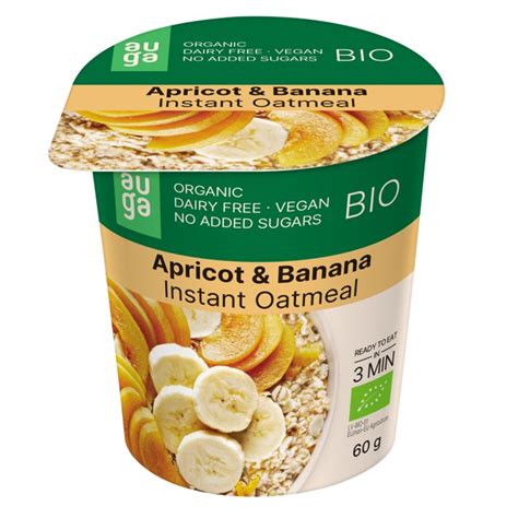 Porridge Bio Instant Din Ovaz Integral Cu Banane Si Capsuni Farmacia