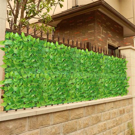 Retractable Artificial Wooden Fence Privacy Fence – Grandado
