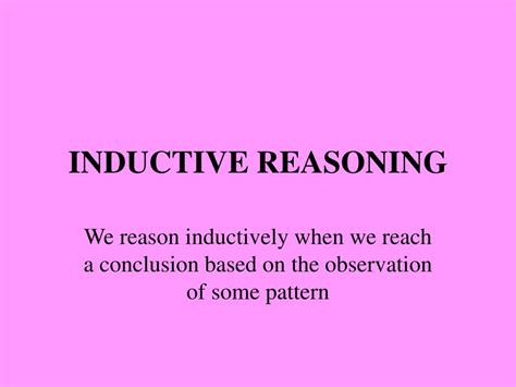 Ppt Inductive Reasoning Powerpoint Presentation Free Download Id