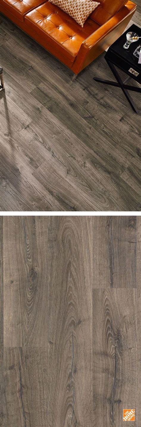 Pergo Outlast Vintage Pewter Oak 12 Mm T X 74 In W Waterproof Laminate Wood Flooring 196