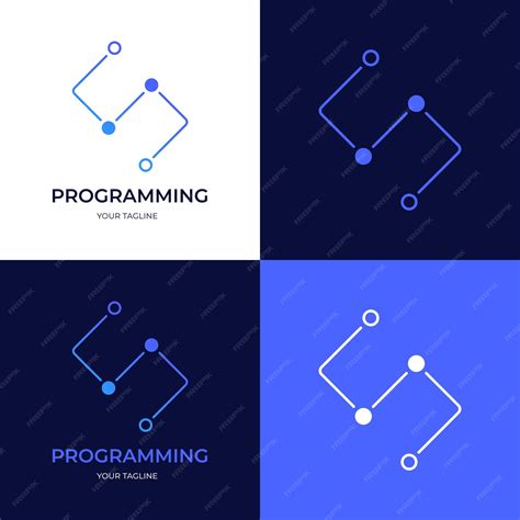 Premium Vector | Vector logo for programming logo design for layout