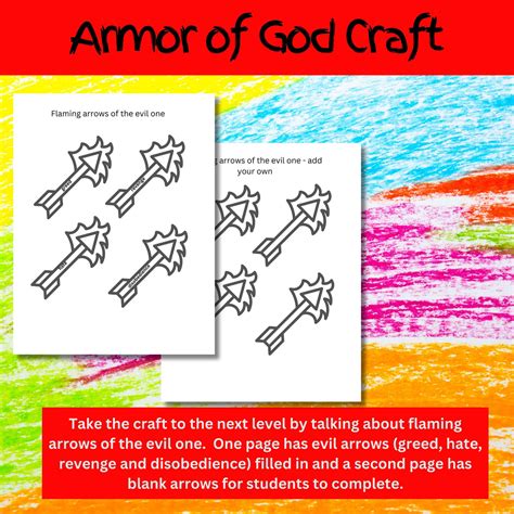 Armor of God Craft | Full Armor of God - Flaming Arrows | Sunday School ...