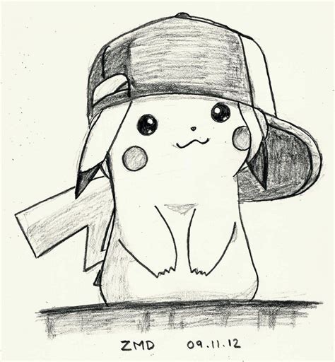 Pikachu Images Dibujos De Pikachu Con La Gorra