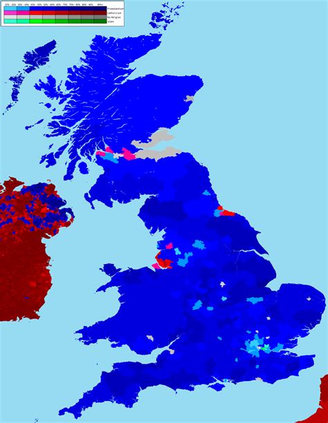 Religions In The United Kingdom Map Of Britain History Geography