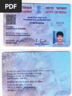 pan card  side