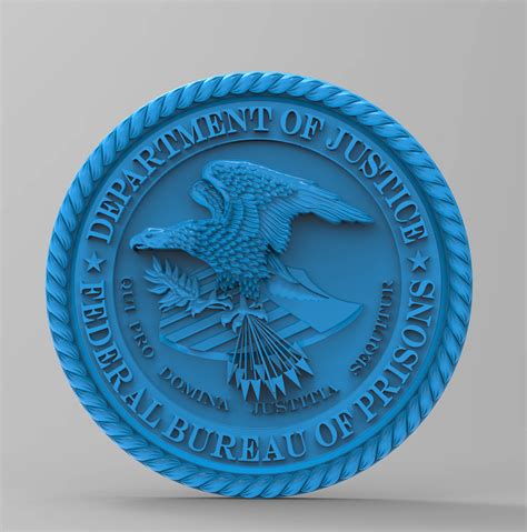 Department of Justice United States of America USA 3d Stl Model for Cnc ...