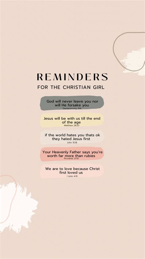 Reminders For The Christian Girl In 2024 Christian Quotes Verses