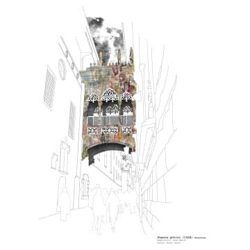 Bornisimo Carrer Del Bisbe Barcelona Print A5 Trouva Architecture