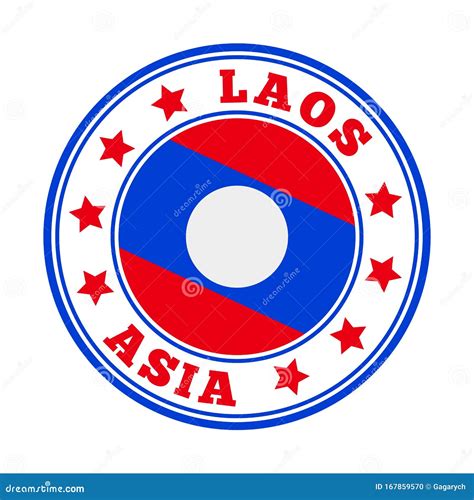 Laos Sign Stock Vector Illustration Of Document Country 167859570