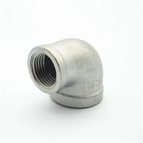 34 Bsp Female X 12 Bsp Female 90 Degree Elbow 304 Stainless Steel Threaded Reducer Pipe