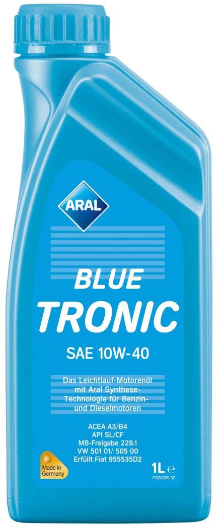 Aral Bluetronic Sae W Aral Bluetronic Sae