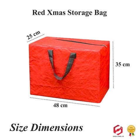 Large Heavy Duty Xmas Christmas Tree Home Storage Bag Zip Sack Holder