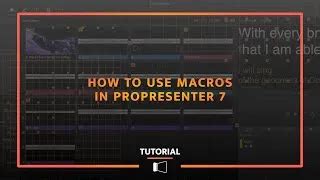 How To Use Macros In Propresenter Renewed Vision