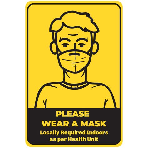 Masks Required 18 Sign 4 Pack Atwork Office Furniture Canada