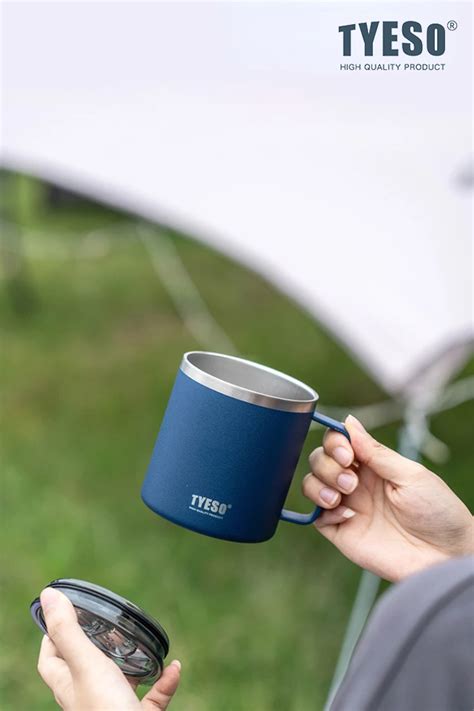 TYESO Hot And Cold Stainless Steel Insulated Thermal Coffee Cup Ml TS B Shopee Malaysia