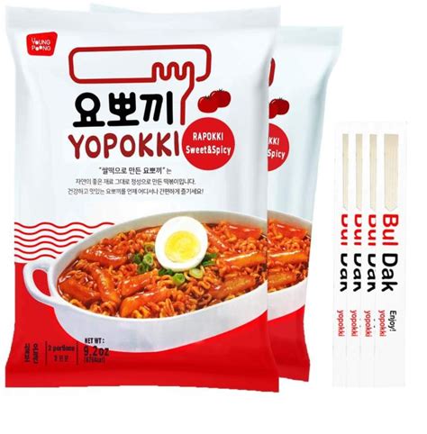 Instant Topokki Rapokki Rice Cake With Ramen Noodles Sweet Spicy G