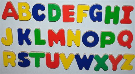 vintage assorted ABC Alphabet magnetic wood Letters by starinites