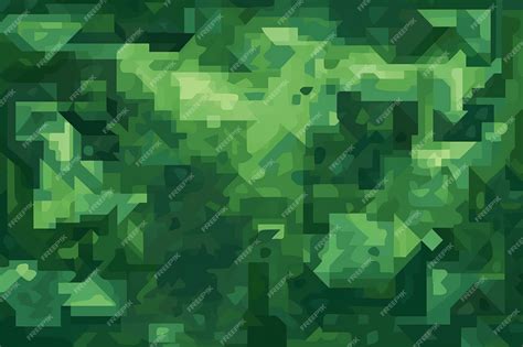 Premium AI Image | a green minecraft pixel pattern on a green background in the style of silkscreen