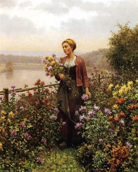 Lady In Garden Painting At Explore Collection Of