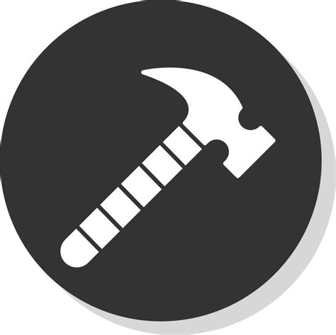 Hammer Glyph Grey Circle Icon 43067594 Vector Art At Vecteezy