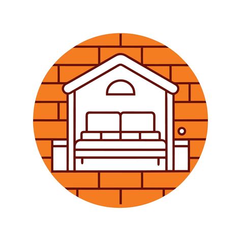 Chic Bedroom Featuring Exposed Brick Wall 58158145 Vector Art at Vecteezy