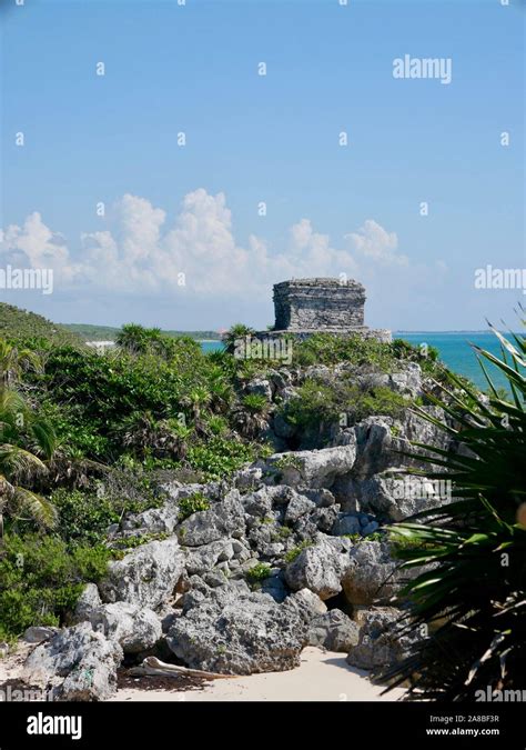 Temple of Mayan Culture in Tulum Stock Photo - Alamy