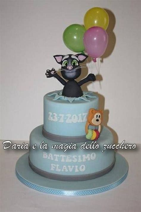 Talking Tom cake - Decorated Cake by Daria Albanese - CakesDecor