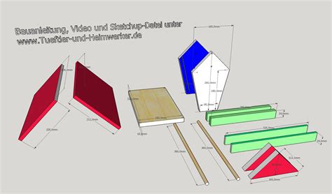 Vogelfutterhaus selber bauen Bauanleitung für FutterhäuschenTueftler