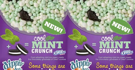 Dippin Dots New Cool Mint Crunch Ice Cream Flavor Incudes Actual Oreo